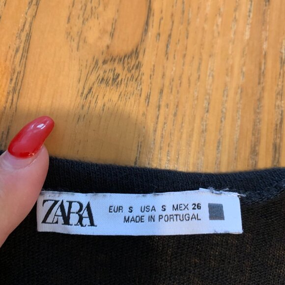 Zara off shoulders cropped t-shirt - Picture 5 of 5